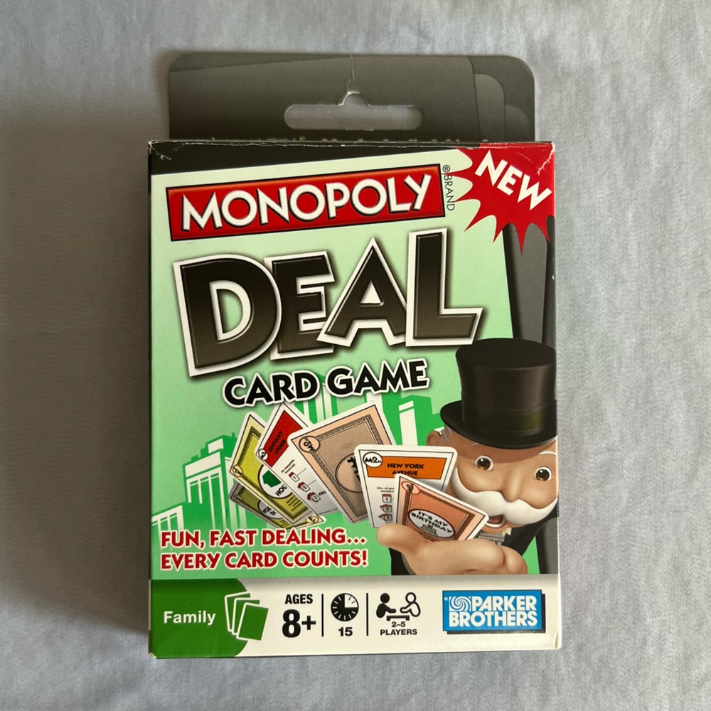 Monopoly Deal Card Game - Green and Black